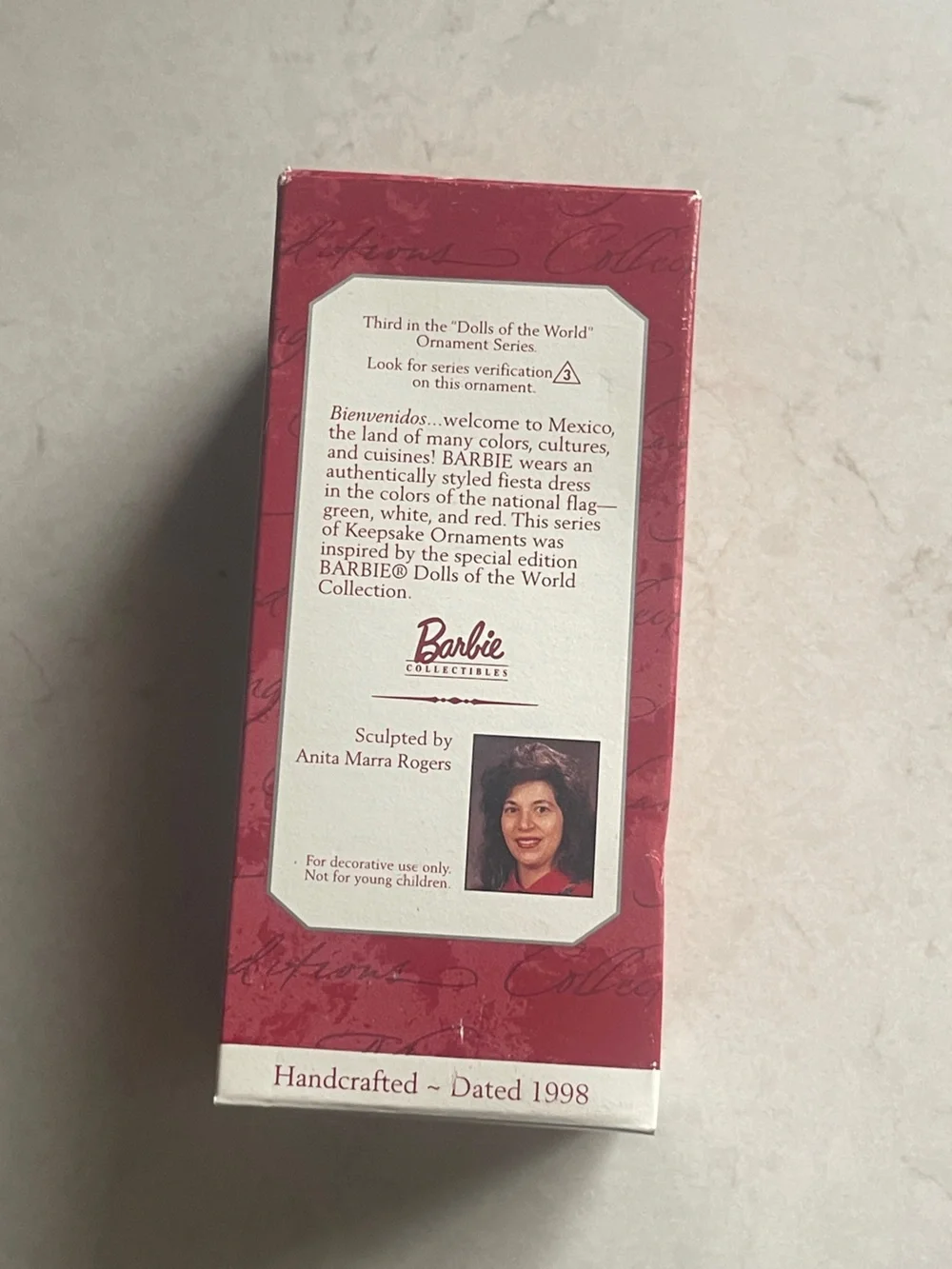 1998 Hallmark Mexican Barbie Dolls of the World #3 Keepsake Ornament | NIB
